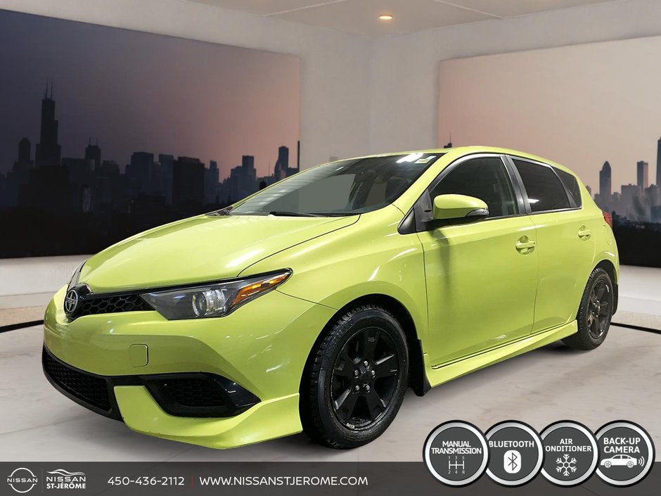 Scion iM BASE MANUELLE 6 VITESSES A/C BLUETOOTH CAMÉRA MAGS 2016 à Saint-Jérôme, Québec