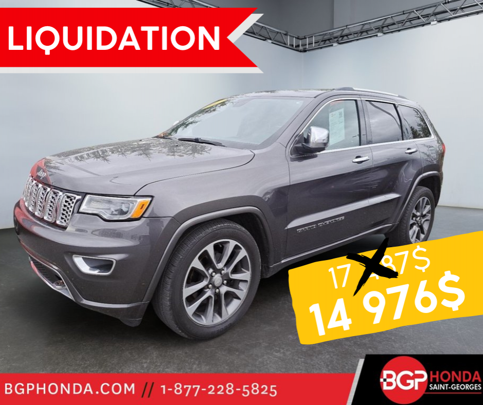 Jeep Grand Cherokee OVERLAND 2017 à Saint-Georges, Québec