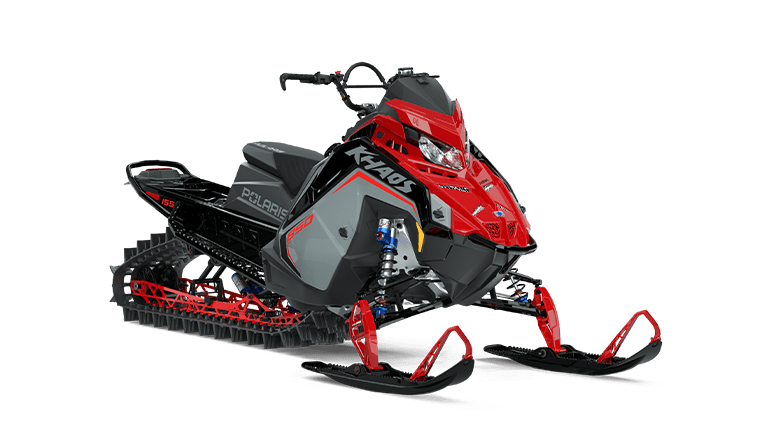 2025 Polaris RMK KHAOS 850 155 Storm Gray / Indy Red