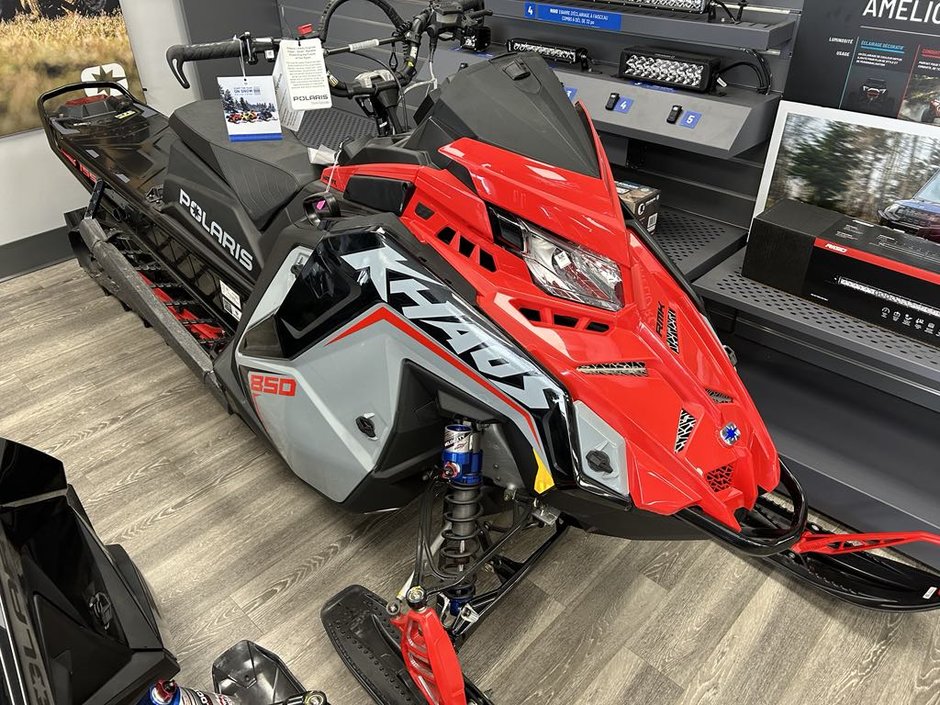 2025 Polaris RMK KHAOS 850 155 SLASH GHOST GRAY & RED