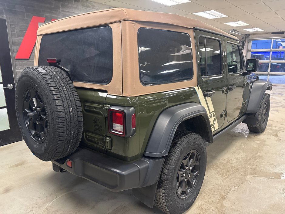 Jeep Wrangler 4xe Willys 2023 HYBRIDE * SIÈGES ET VOLANT CHAUFFANTS * DÉMARREUR À DISTANCE