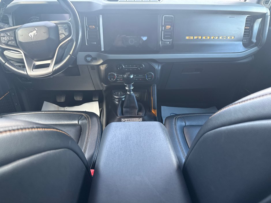 2021 Ford Bronco Standard transmission Badlands Tow package Upgraded tires and rims With full removable top 12 inch screen standard transmission