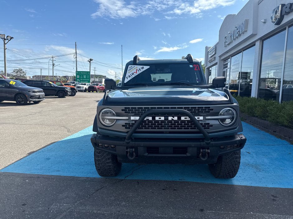 2021 Ford Bronco Standard transmission Badlands Tow package Upgraded tires and rims With full removable top 12 inch screen standard transmission
