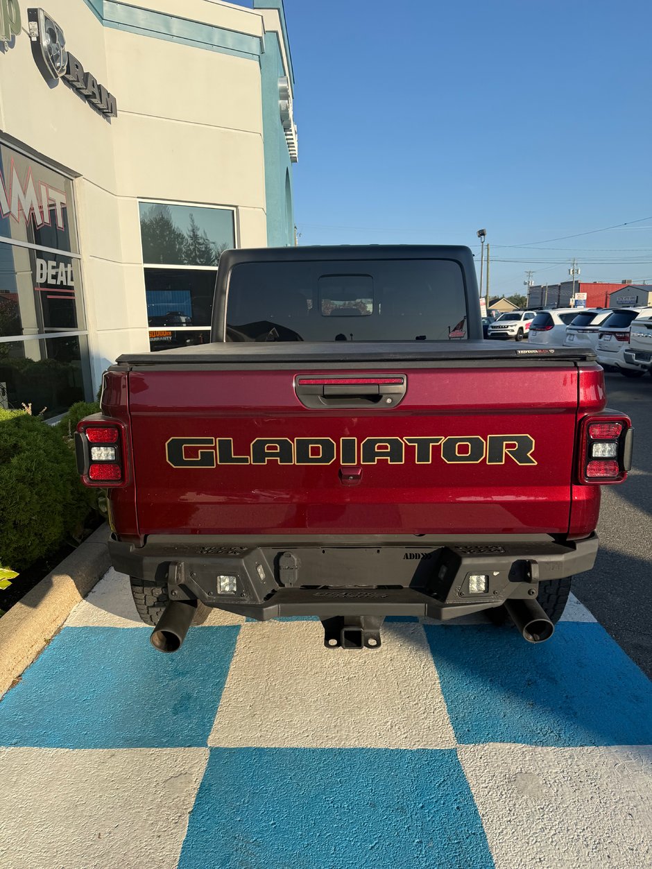 2021 Jeep Gladiator MOJAVE READY FOR WHATEVER ADVENTURE! Aftermarket wheels, bumper, side steps, and winch.
