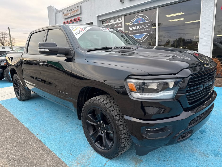 2022 Ram 1500 Sport Night edition, full leather, cool seats, tow package, etc.