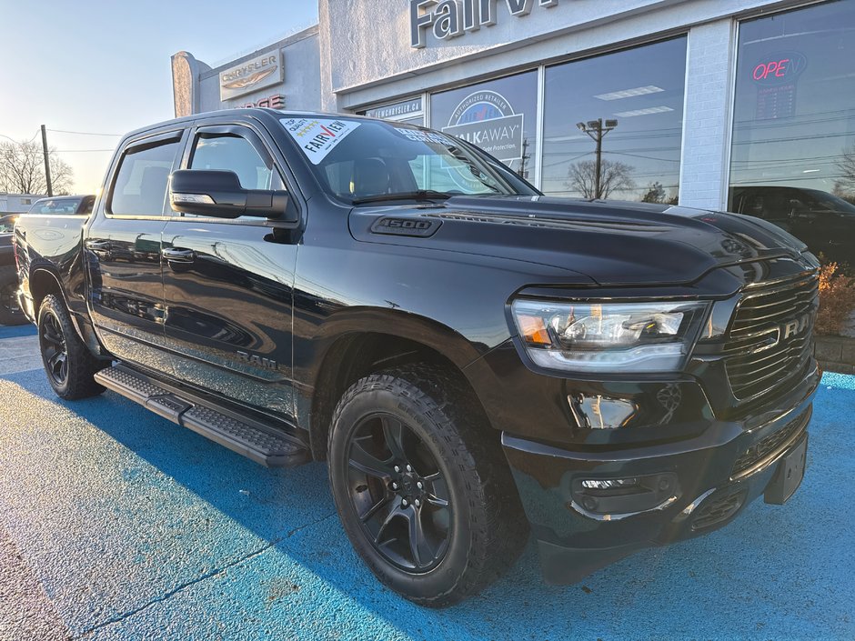 2022 Ram 1500 Sport night edition 12 inch screen alpine audio BF Goodwin’s tires