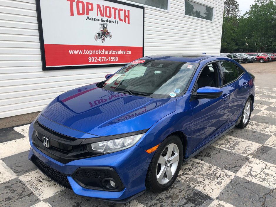 Honda Civic Sport - sunroof, lane assist, reverse camera, a/c 2019 à Kentville, Nouvelle-Écosse
