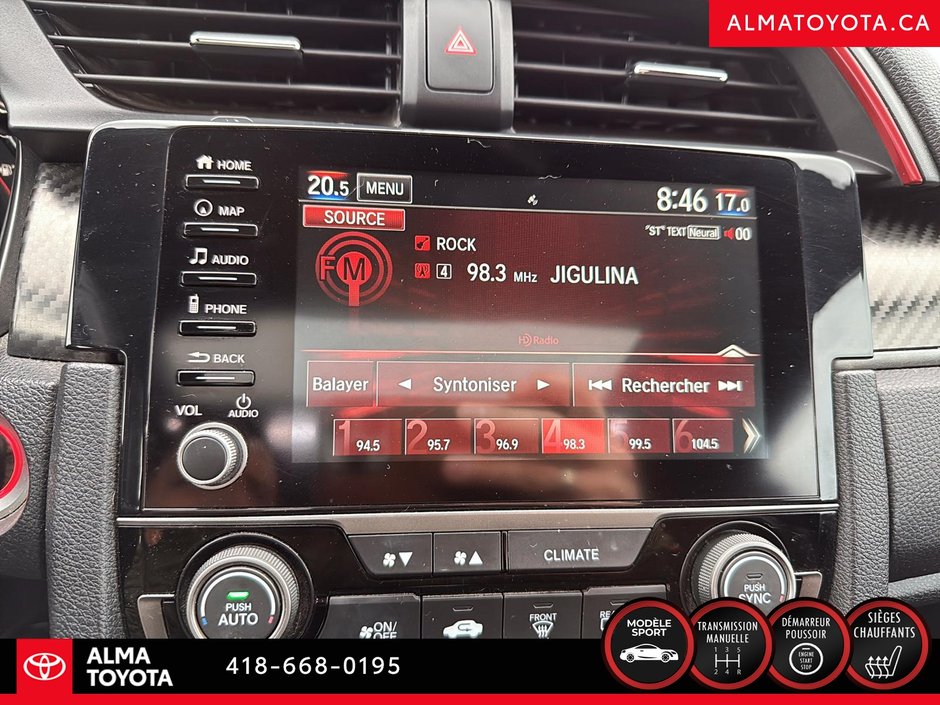 Honda Civic SI Manuelle 2020-22