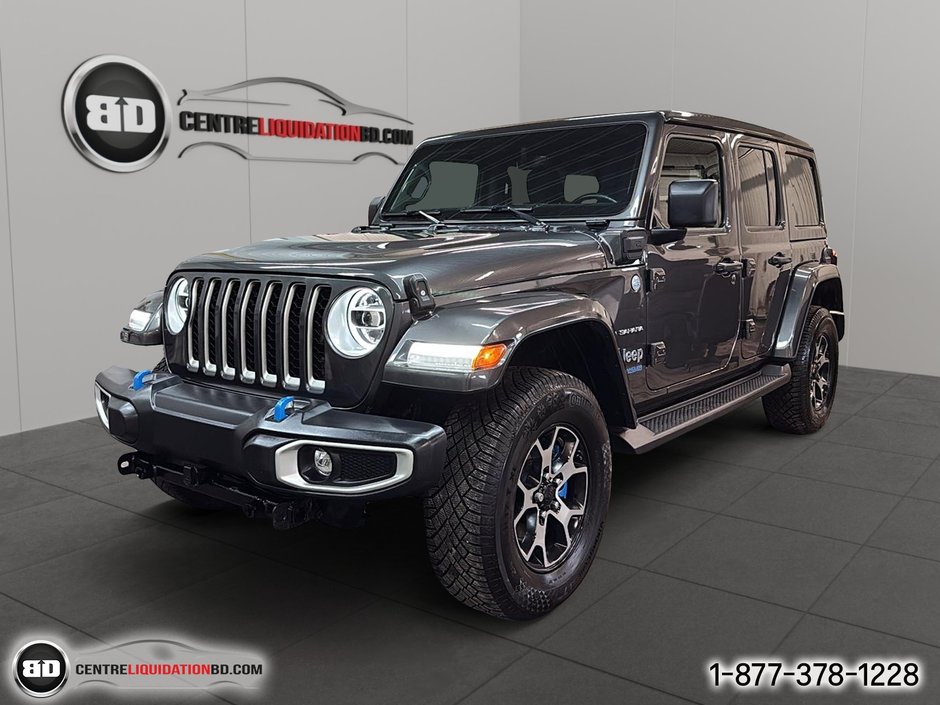 2021 Jeep Wrangler 4xe UNLIMITED SAHARA SKY ROOF in Granby, Quebec