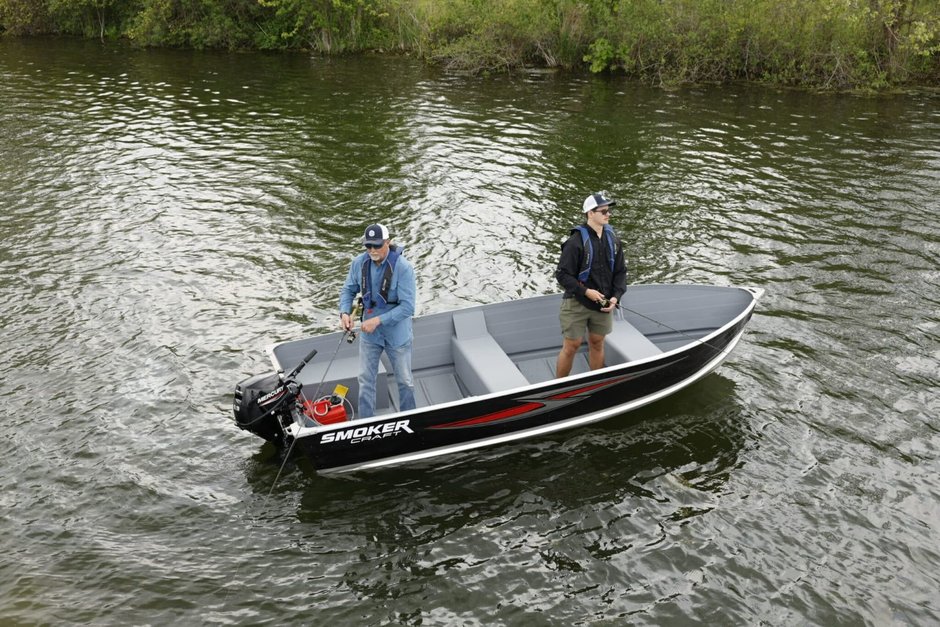 2027 Smokercraft VOYAGER SEAFARER 14 TS SPLIT SEAT CHALOUPE ALUMINIUM 14'