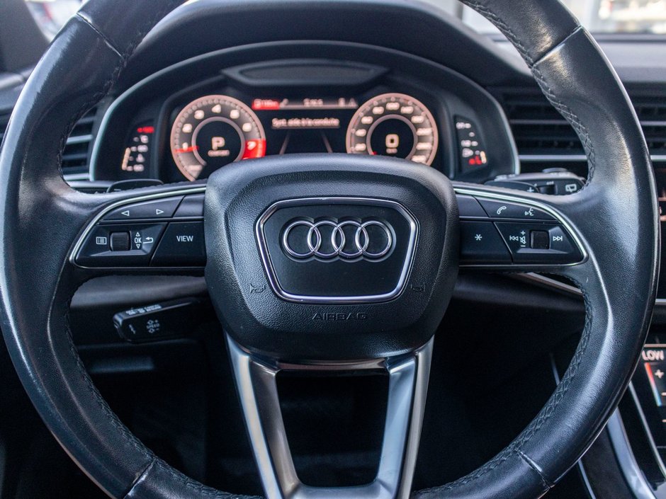Audi Q7 KOMFORT45 AWD CUIR TOIT PANO NOIR 2021 BAS KILO 4CYL