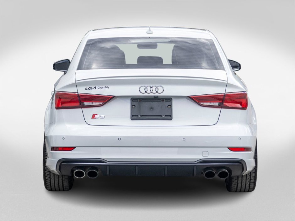 2018 Audi S3 Sedan TECHNIK QUATTRO BLANC INT ROUGE BAS KILO NO CARFAX CLAIM