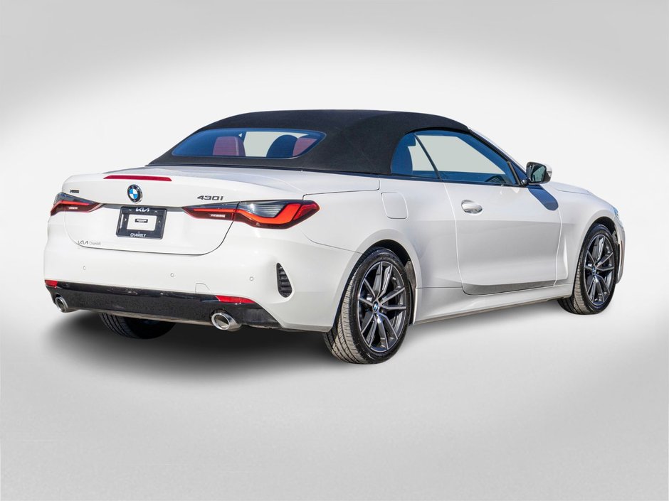 2024 BMW 4 Series 430i xDrive CABRIO BLANC CUIR ROUGE 1 OWNER NO CARFAX CLAIM