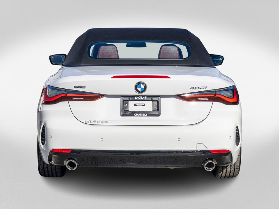 2024 BMW 4 Series 430i xDrive CABRIO BLANC CUIR ROUGE 1 OWNER NO CARFAX CLAIM