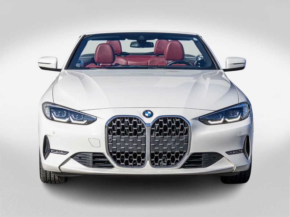 2024 BMW 4 Series 430i xDrive CABRIO BLANC CUIR ROUGE 1 OWNER NO CARFAX CLAIM