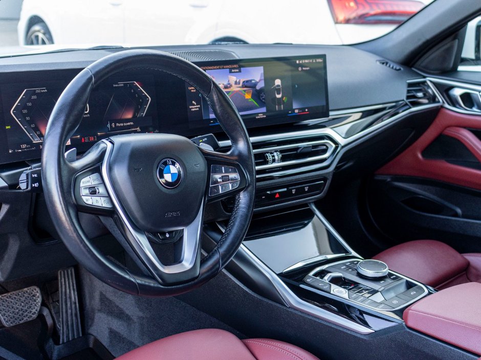 2024 BMW 4 Series 430i xDrive CABRIO BLANC CUIR ROUGE 1 OWNER NO CARFAX CLAIM