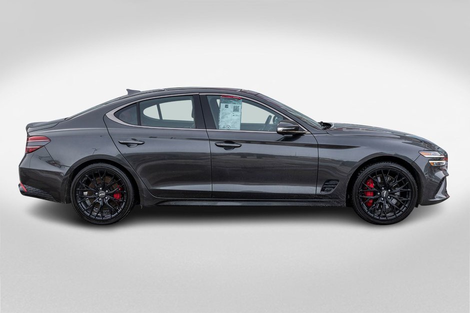 2023 GENESIS G70 3.3T SPORT AWD GRIS CUIR ROUGE WOW BAS KILO