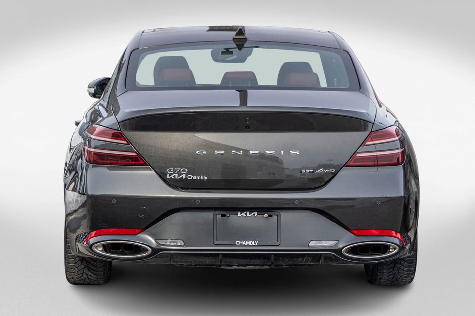2023 GENESIS G70 3.3T SPORT AWD GRIS CUIR ROUGE WOW BAS KILO