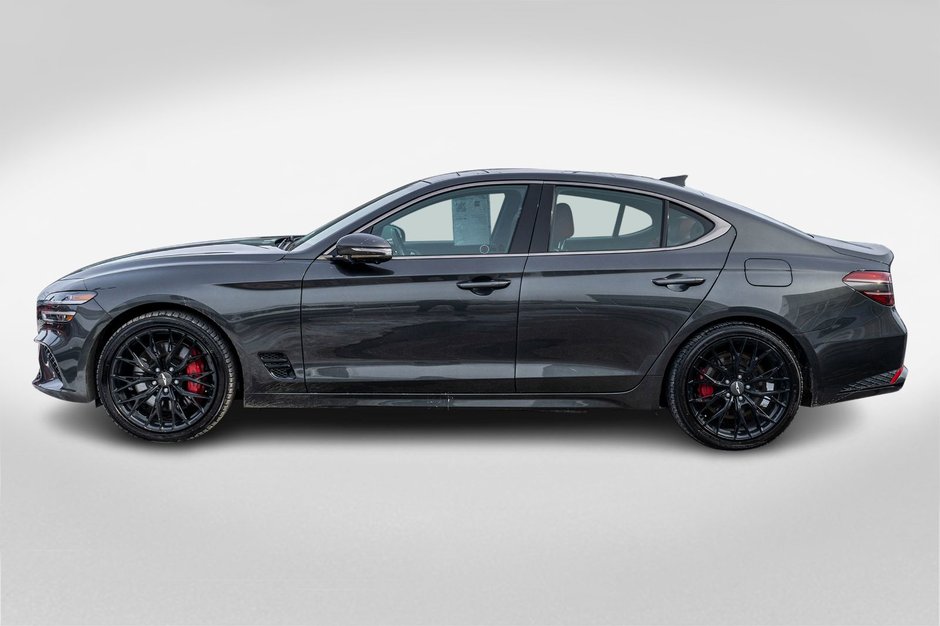 2023 GENESIS G70 3.3T SPORT AWD GRIS CUIR ROUGE WOW BAS KILO