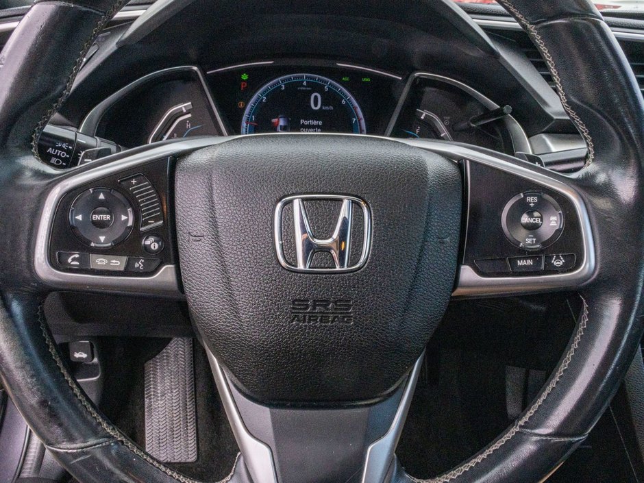 2017 Honda Civic Coupe TOURING COUPE TURBO CUIR TOIT 1 OWNER NO CARFAX CLAIM