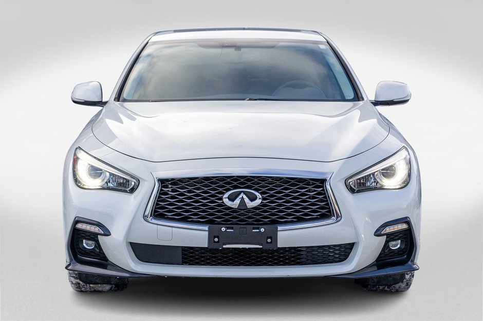 Infiniti Q50 S 3.0T AWD BLANC CUIR NOIR BAS KILO 2019