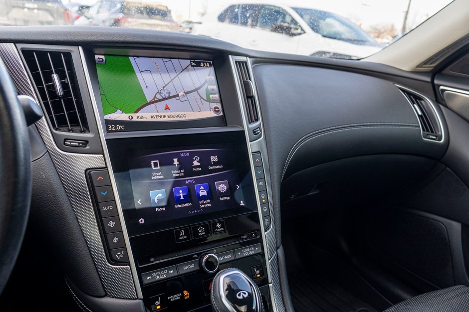 Infiniti Q50 S 3.0T AWD BLANC CUIR NOIR BAS KILO 2019