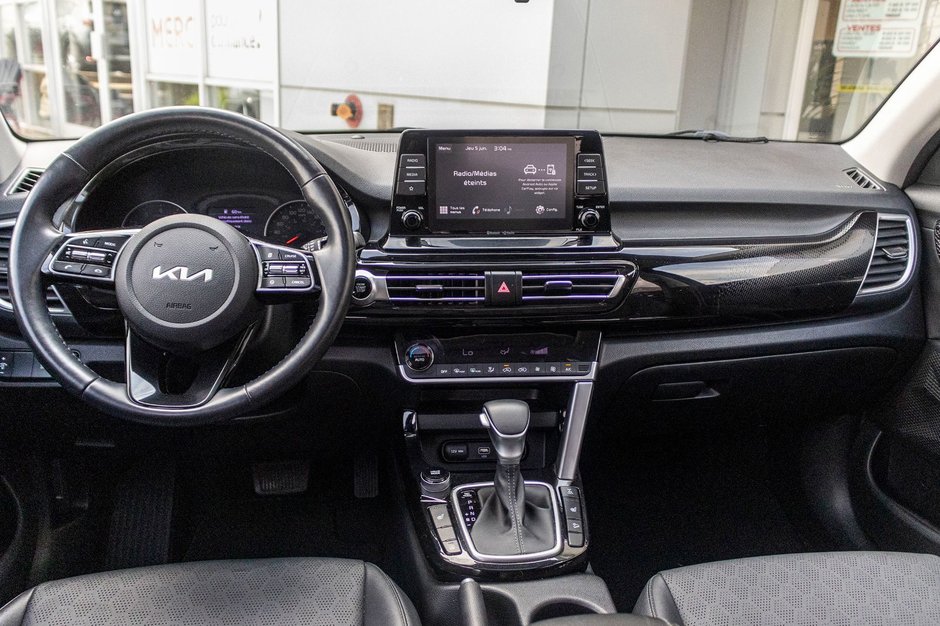Kia Seltos EX AWD CUIR TOIT BAS KILO 2023 1 PROPRIO PAS DE RECLAMATION AU CARFAX
