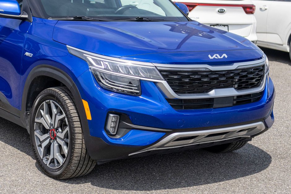 2023 Kia Seltos SX TURBO BLEU CUIR TOIT NAV 1 OWNER NO CARFAX CLAIM
