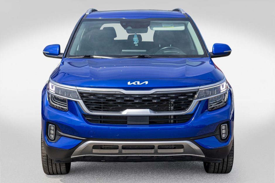 2023 Kia Seltos SX TURBO BLEU CUIR TOIT NAV 1 OWNER NO CARFAX CLAIM
