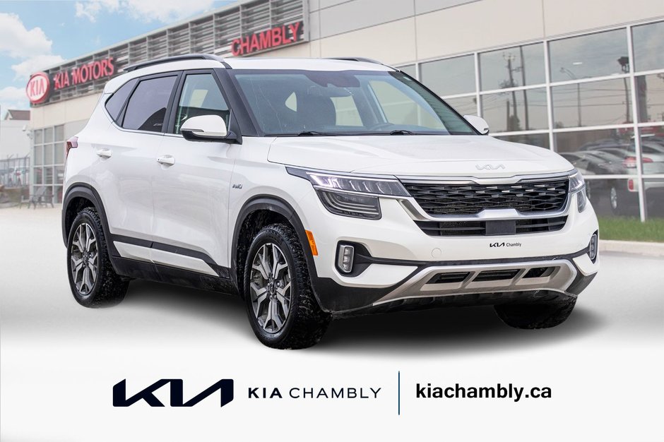 Kia Seltos EX PREMIUM AWD BLANC CUIR TOIT 2023 1 PROPRIO