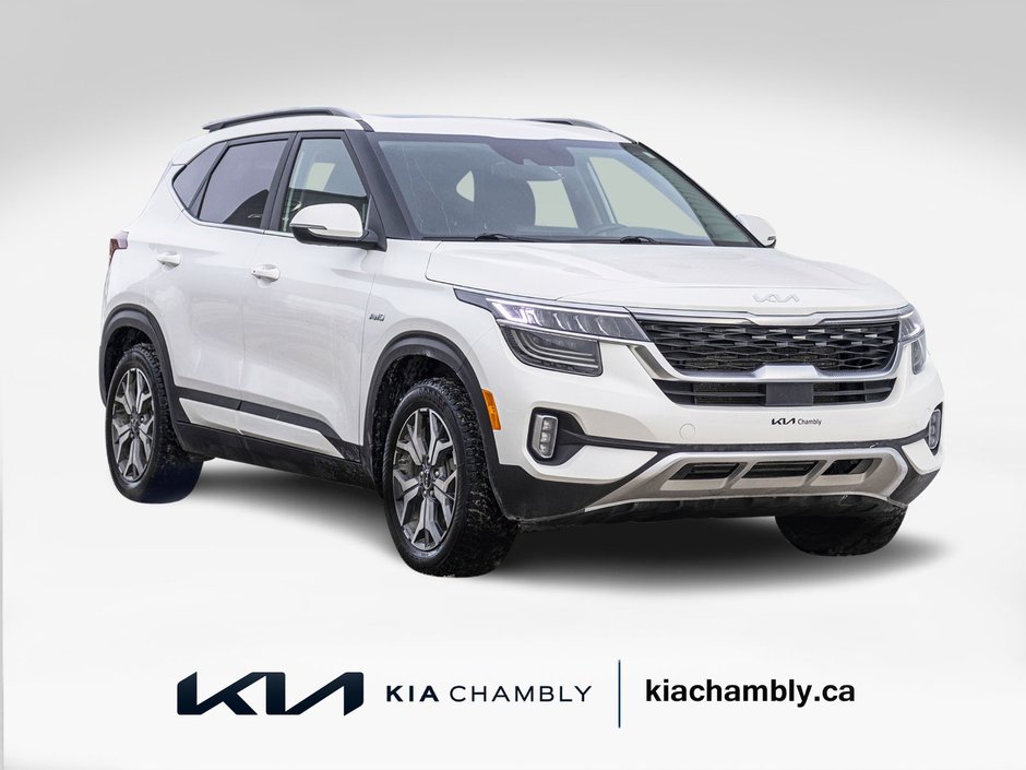 Kia Seltos EX PREMIUM AWD BLANC CUIR TOIT 2023 1 PROPRIO
