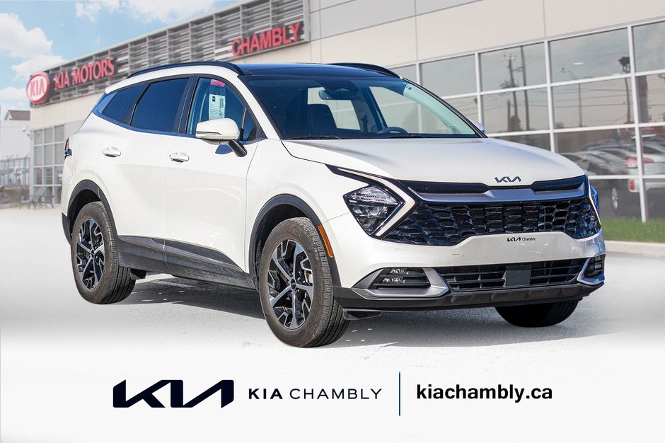 2023 Kia Sportage EX AWD CUIR TOIT BLANC 29346KM 1 OWNER NO CARFAX CLAIM