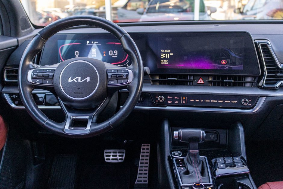 Kia Sportage EX PREMIUM BLANC CUIR ROUGE WOW 2025 PAS DE RECLAMATION AU CARFAX