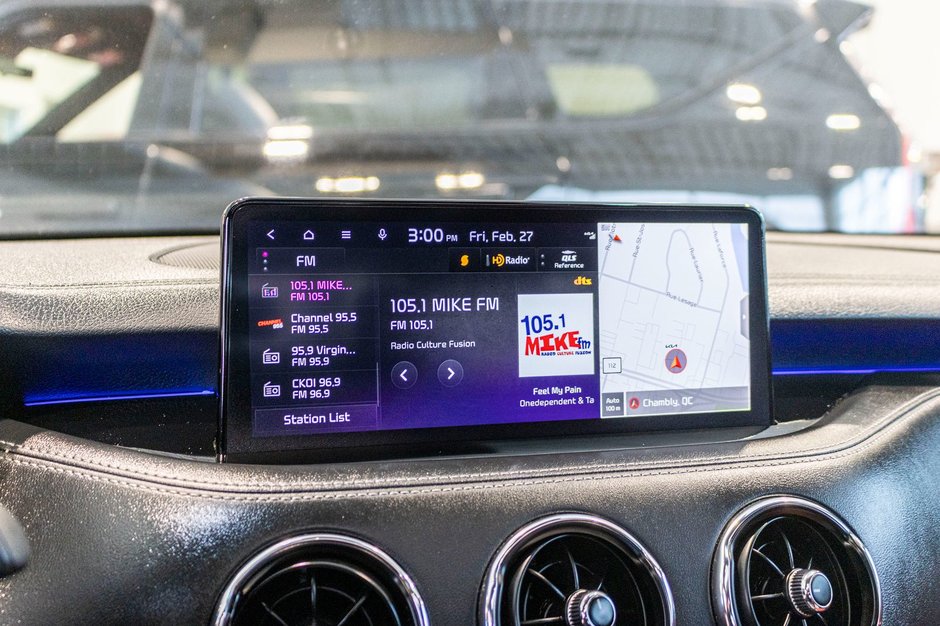 2023 Kia Stinger GT ELITE GRIS MAT CUIR ROUGE WOW 1 OWNER NO CARFAX CLAIM