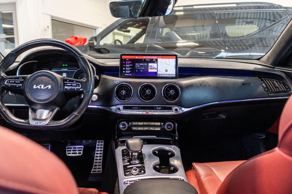 2023 Kia Stinger GT ELITE GRIS MAT CUIR ROUGE WOW 1 OWNER NO CARFAX CLAIM