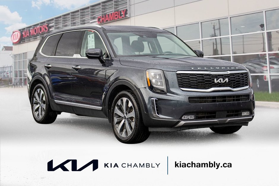 Kia Telluride SX AWD CUIR TOIT NAV 2022 PAS DE RECLAMATION AU CARFAX