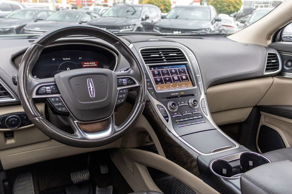 2019 Lincoln Nautilus RESERVE AWD BLANC CUIR TOIT NAVI NO CARFAX CLAIM