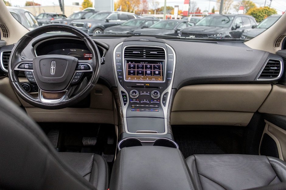 2019 Lincoln Nautilus RESERVE AWD BLANC CUIR TOIT NAVI NO CARFAX CLAIM