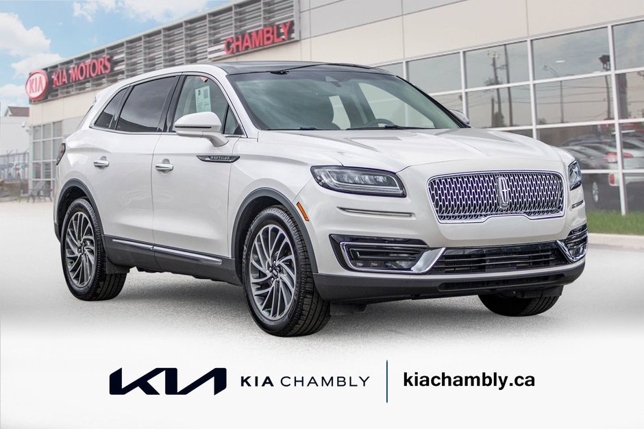 2019 Lincoln Nautilus RESERVE AWD BLANC CUIR TOIT NAVI NO CARFAX CLAIM