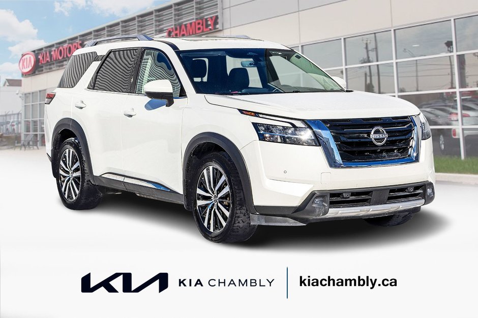 2023 Nissan Pathfinder PLATINUM AWD BLANC CUIR BRUN TOIT NO CARFAX CLAIM