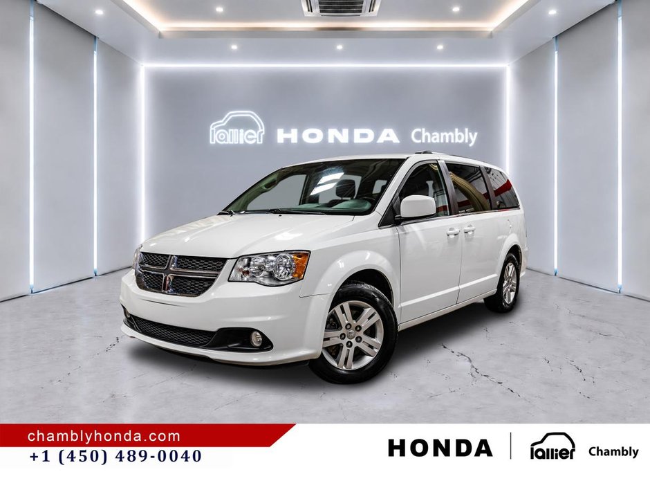 2019 Dodge Grand Caravan Crew Plus  7 SEATERS I 3 ZONES A/C I LEATHER I CAMERA I MAGS in Montréal, Quebec