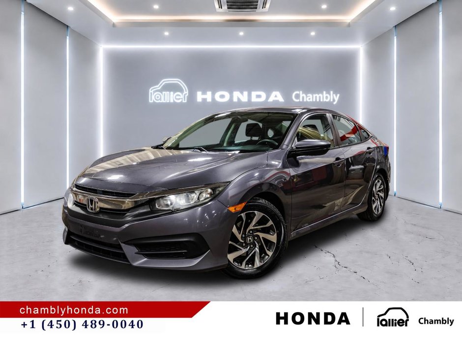 2016 Honda Civic EX SUNROOG I MAGS I CARPLAY I HEATED SEATS I STARTER I CAMERA in Montréal, Quebec