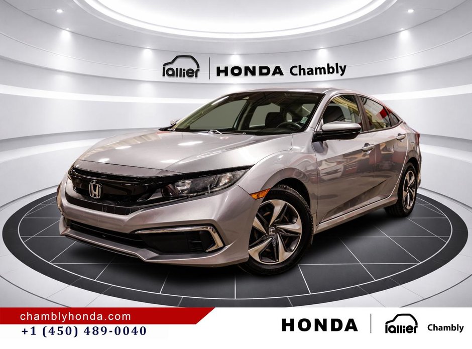 2019 Honda Civic LX 50,000 KM ONLY I CARPLAY I HEATED SEATS I BLUETOOTH I CAMERA I ACTIVE SECURITY in Montréal, Quebec