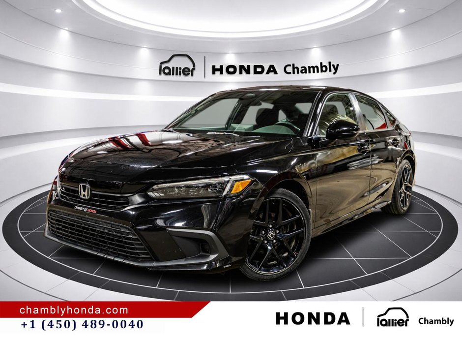 2022 Honda Civic Sport CVT I CAPLAY I SUNROOF I MAGS I STARTER I HEATED SEATS I ACTIVE SECURITY in Montréal, Quebec