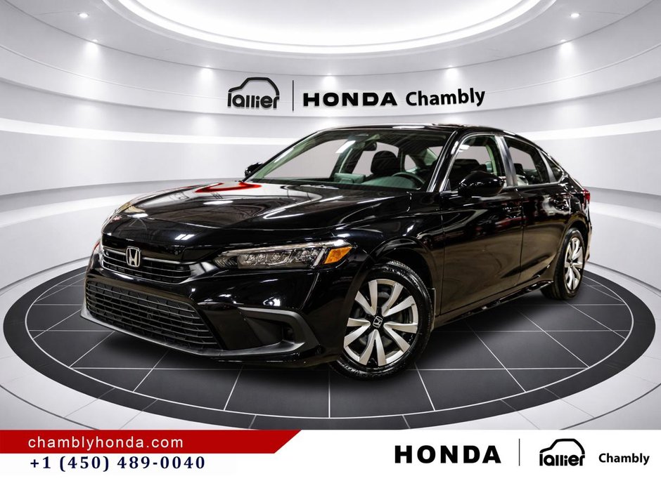 2023 Honda Civic LX CAPLAY I HEATED SEATS I CAMERA I STARTER I ACTIVE SECURITY in Montréal, Quebec