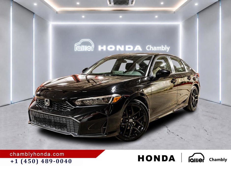 Honda Civic Sport  CARPLAY I SUNROOF I MAGS I HEATED SEATS AND STEERING WHEEL I STARTER I ACTIVE SECURITY 2026 à Montréal, Québec
