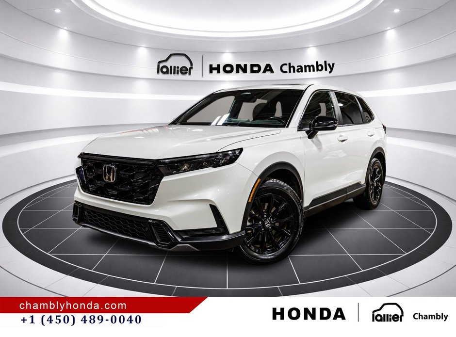 2025 Honda CR-V Hybrid EX-L AWD SUNROOF I MAGS I LEATHER I HEATED SEATS AND STEERING WHEEL I CARPLAY I ACTIVE SECURITY in Montréal, Quebec
