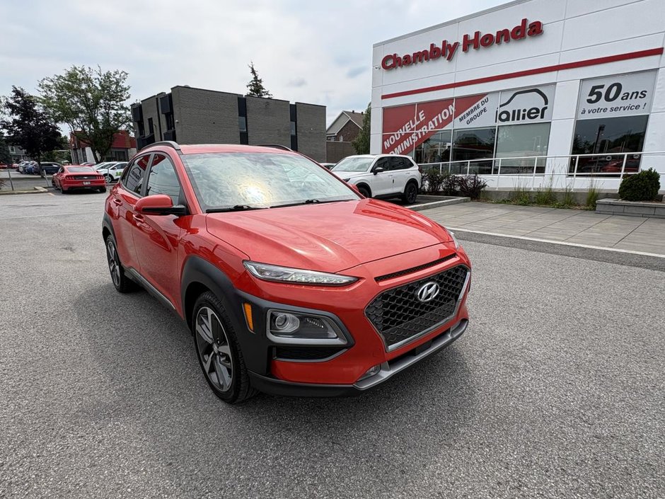 2019 Hyundai Kona 1.6T Ultimate AWD SUNROOF I LEATHER I MAGS I CARPLAY I ACTIVE SECURITY in Montréal, Quebec