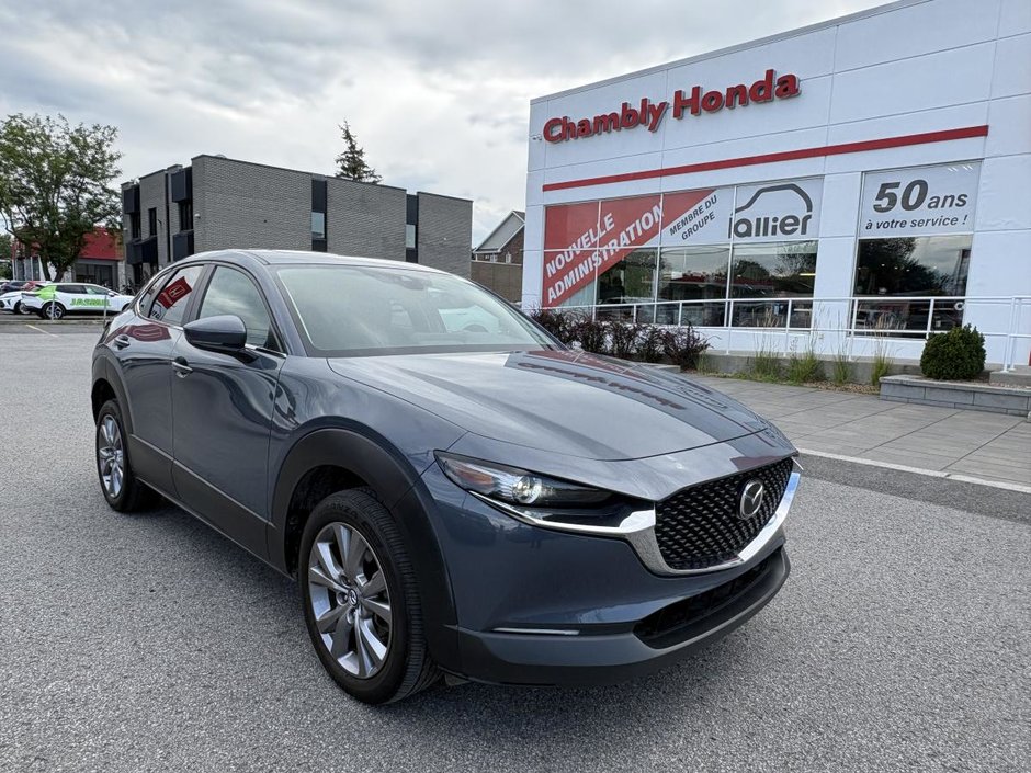 2021 Mazda CX-30 GS AWD LEATHER I HEATED SEATS AND STEERING WHEEL I SUNROOF I MAGS I ACTIVE SECURITY in Montréal, Quebec