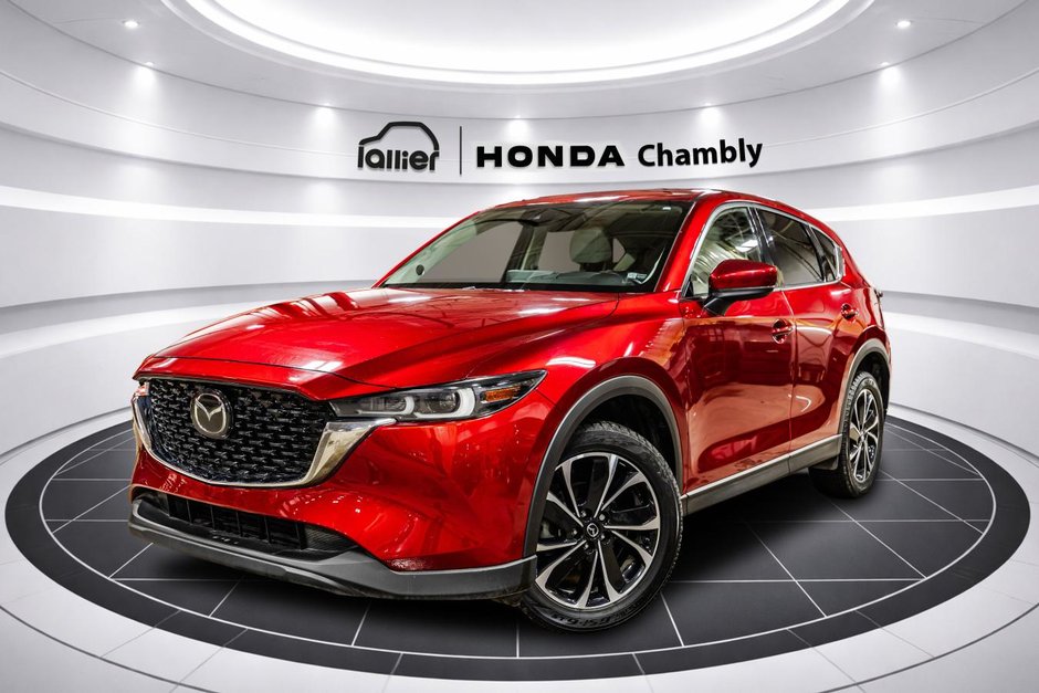 Mazda CX-5 GT AWD 1 OWNER I NO ACCIDENT I CARPLAY I SUNROOF I LEATHER I HEATED SEATS & STEERING WHEEL 2022 à Montréal, Québec